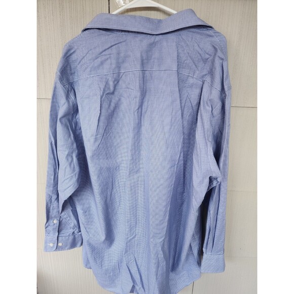 Lot Of 2 Pronto Uomo Checkered Dress Shirt Long Sleeve Button Up Mens 18 32/33 - Picture 6 of 9